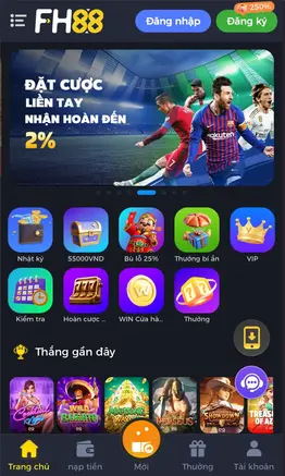 Trải nghiệm FH88 mọi lúc, mọi nơi với TẢI APP